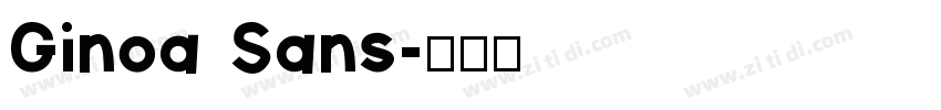 Ginoa Sans字体转换